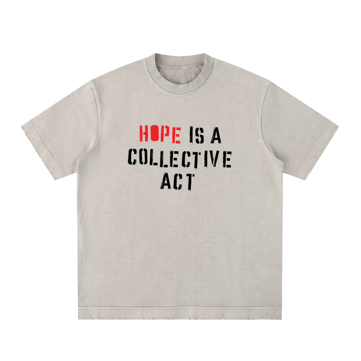 Heavyweight Vintage Washed Frayed T-Shirt