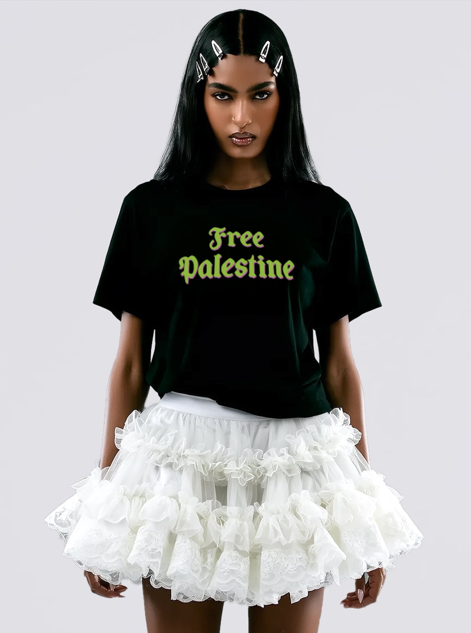 Free Palestine Unisex Black t-shirt