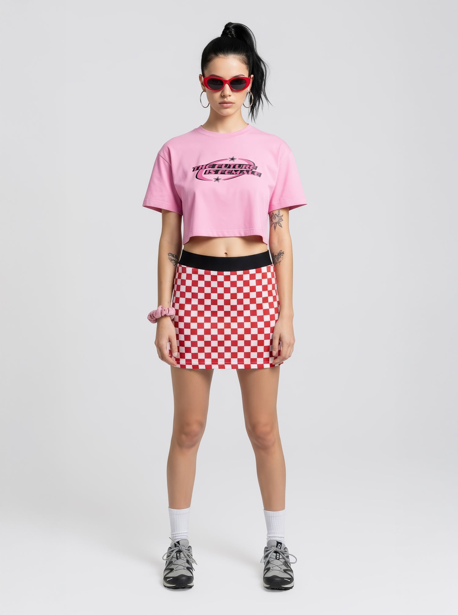 The Future is Female crop top
