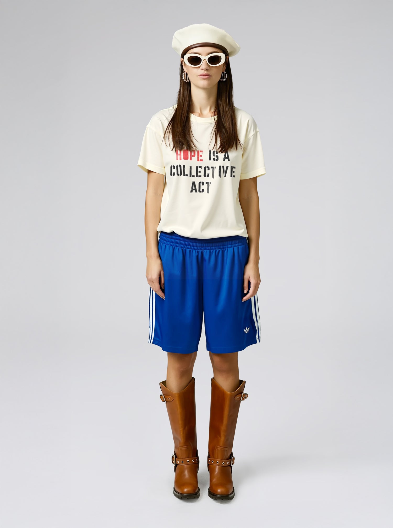 Hope is a Collective Act Unisex Off-White T-Shirt