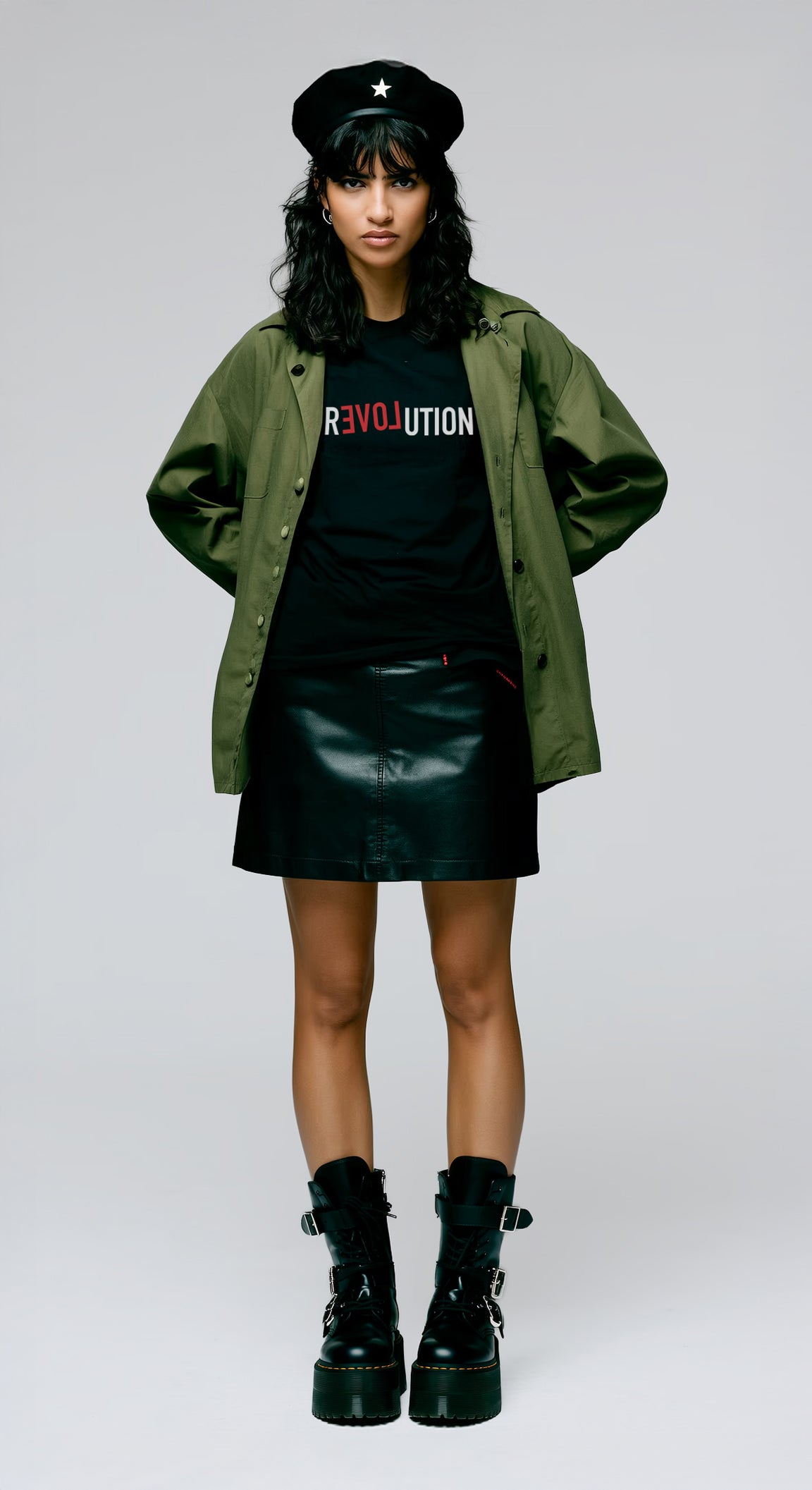 RLOVEUTION Unisex Black t-Shirt