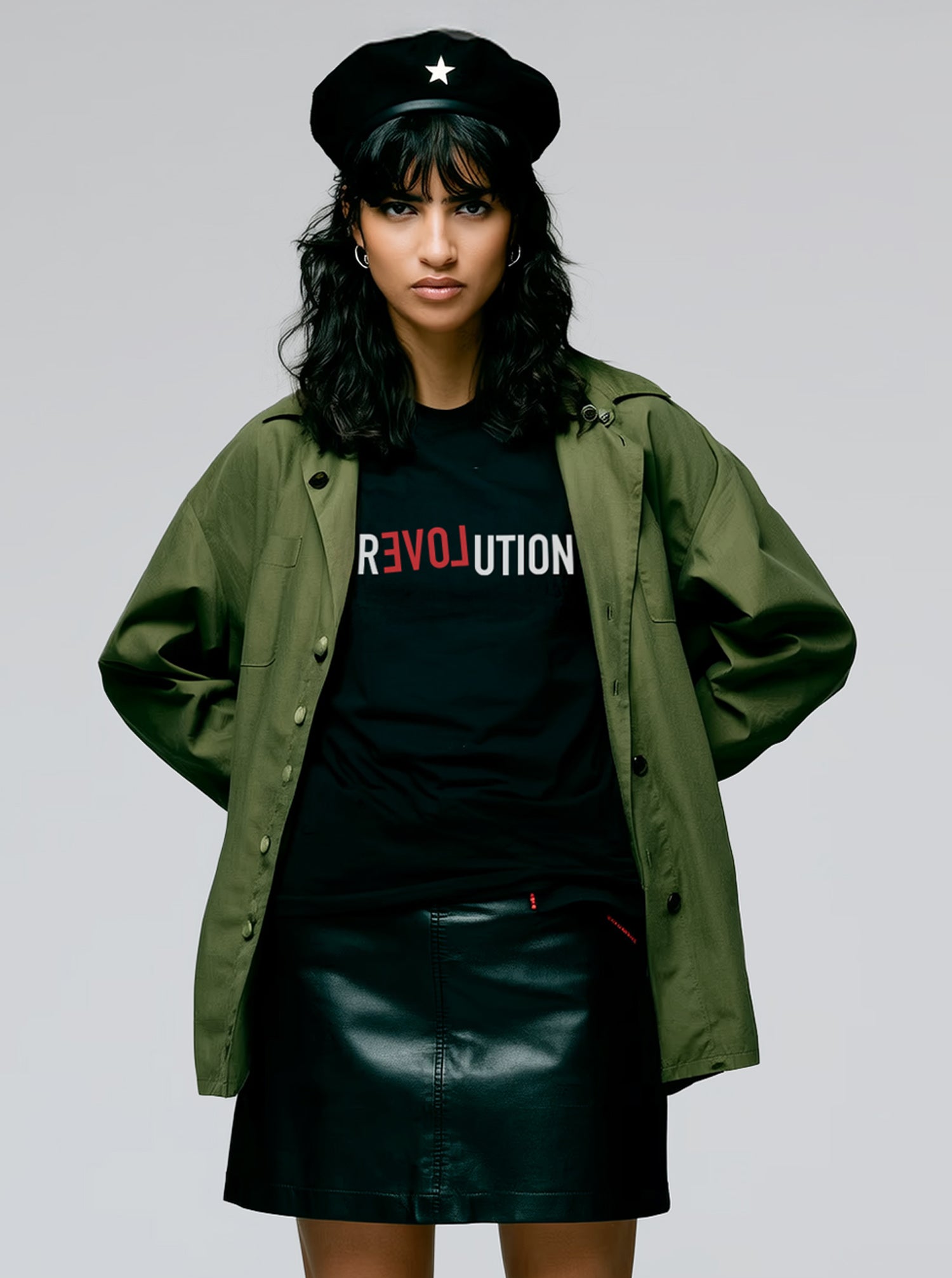RLOVEUTION Unisex Black t-Shirt