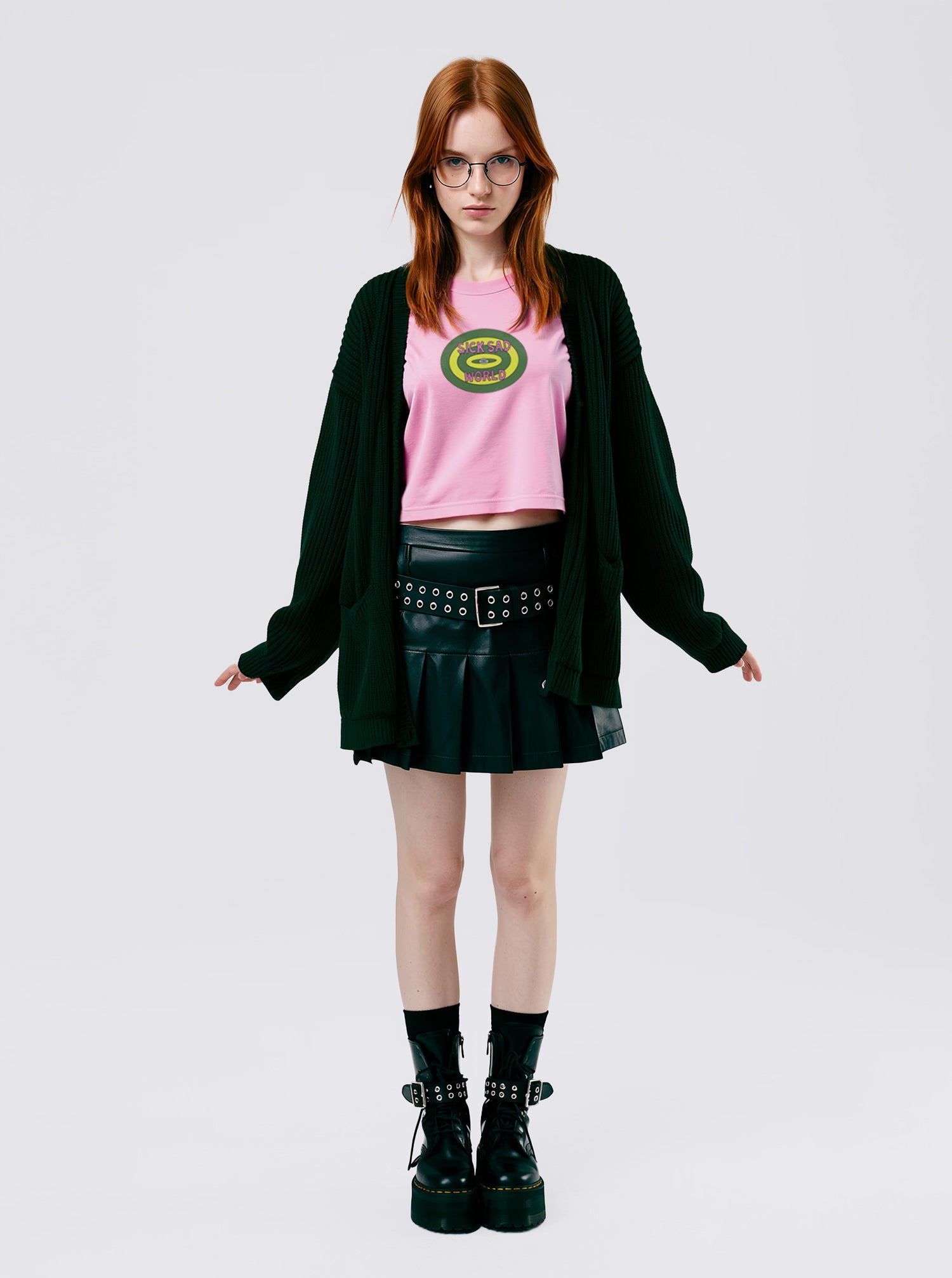 Sick Sad World Pink Crop Top