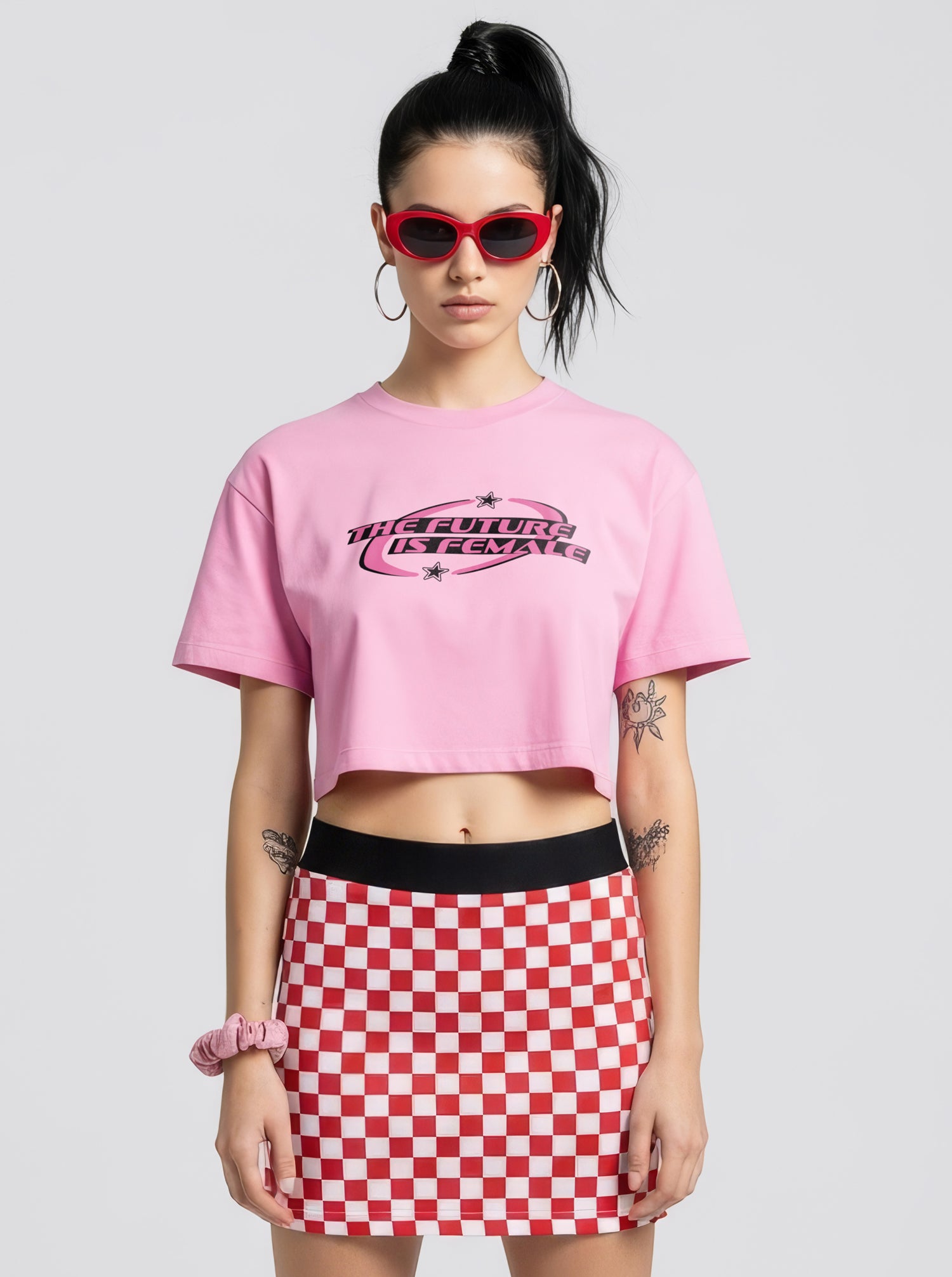 The Future is Female crop top