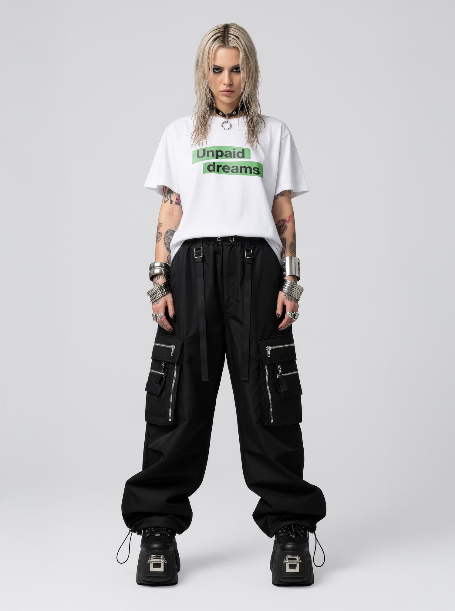 Unpaid Dreams Unisex White T-Shirt
